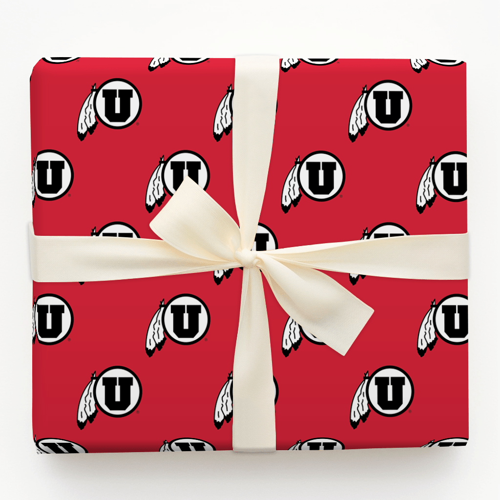 U with Feather Crest - Wrapping Paper - Aspen & Arlo
