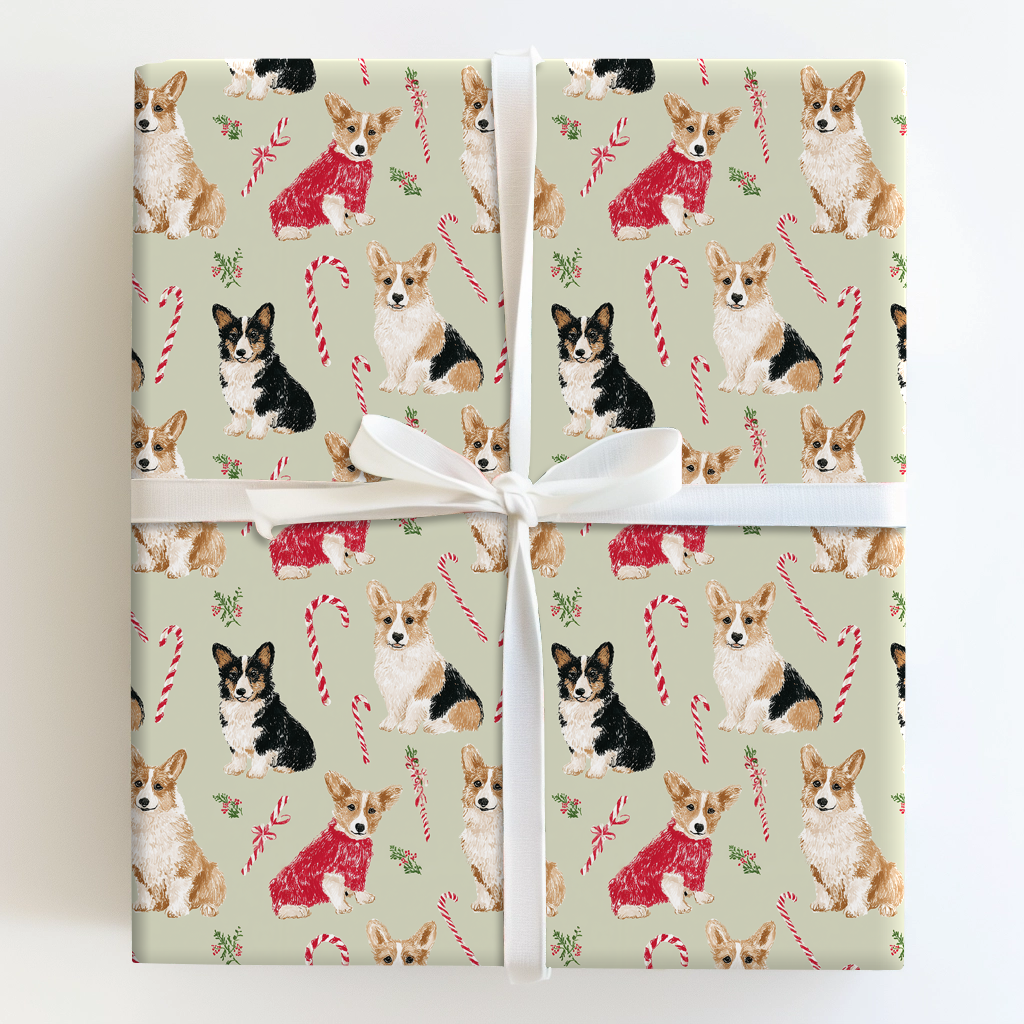 Candy Cane Corgis
