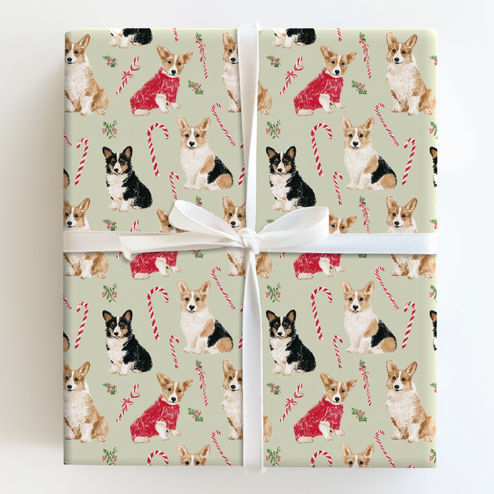 Candy Cane Corgis