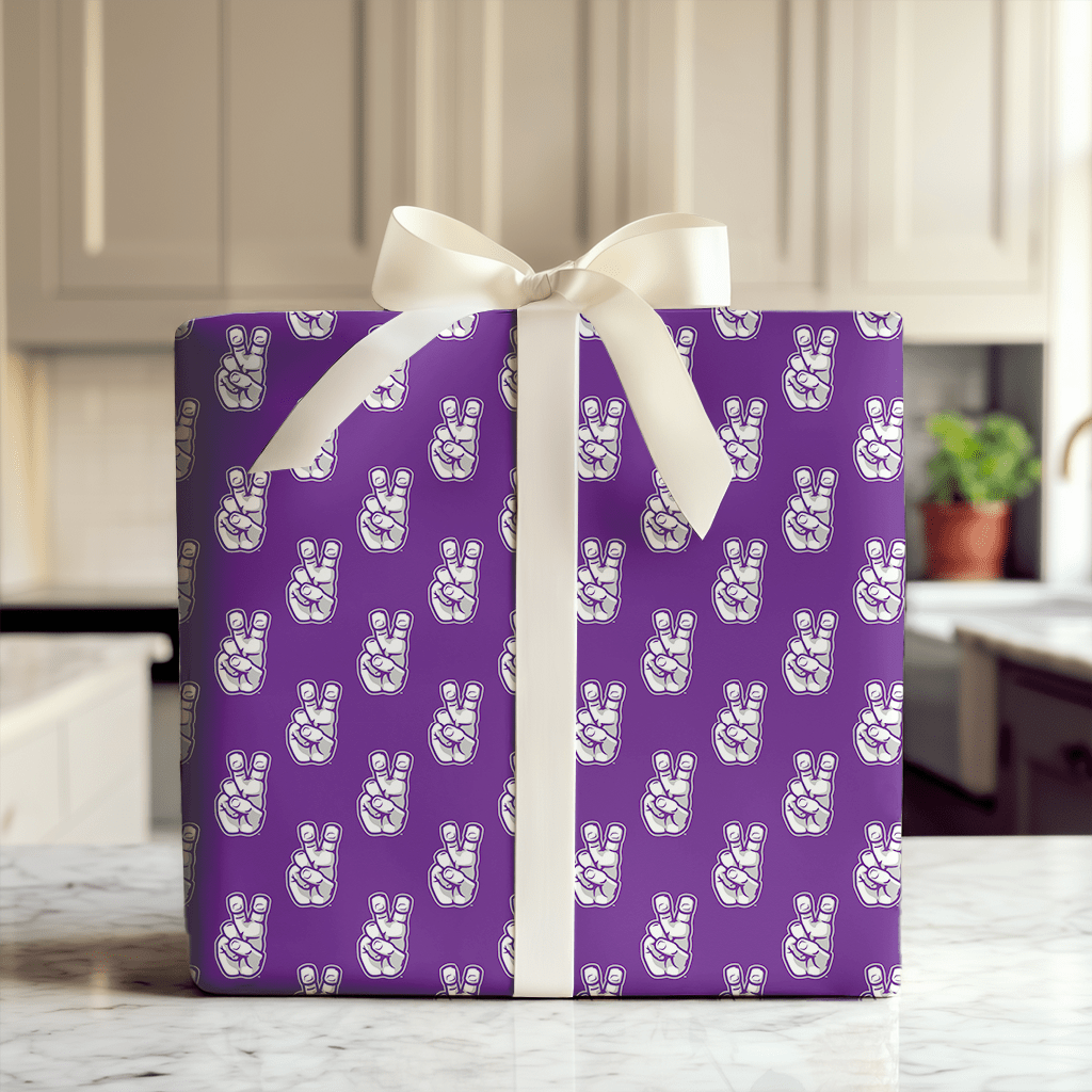 TCU Frog Hand - Wrapping Paper - Aspen & Arlo