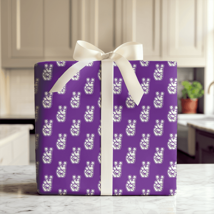 TCU Frog Hand - Wrapping Paper - Aspen & Arlo