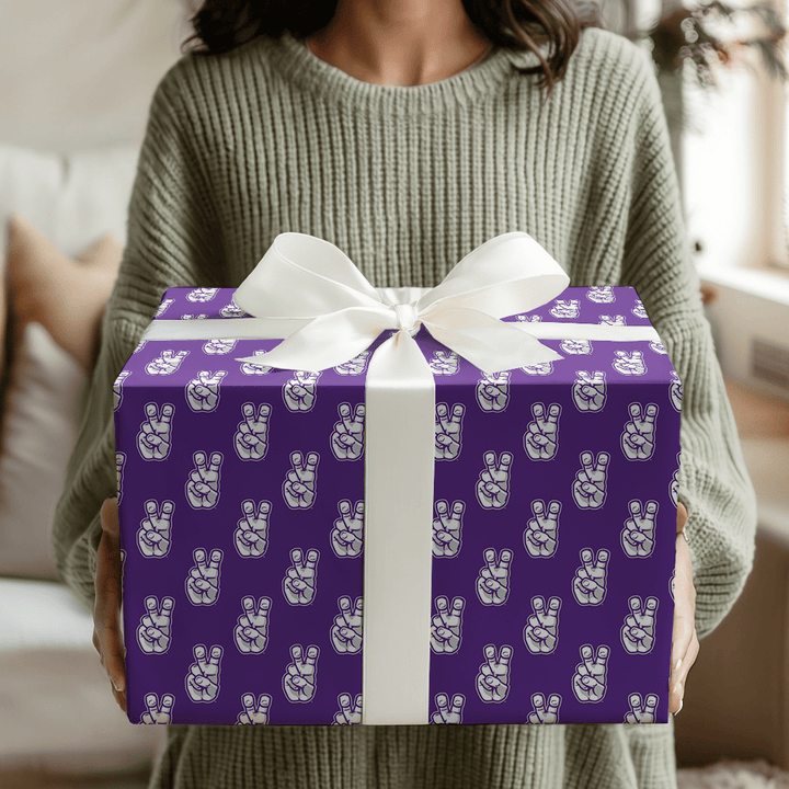 TCU Frog Hand - Wrapping Paper - Aspen & Arlo