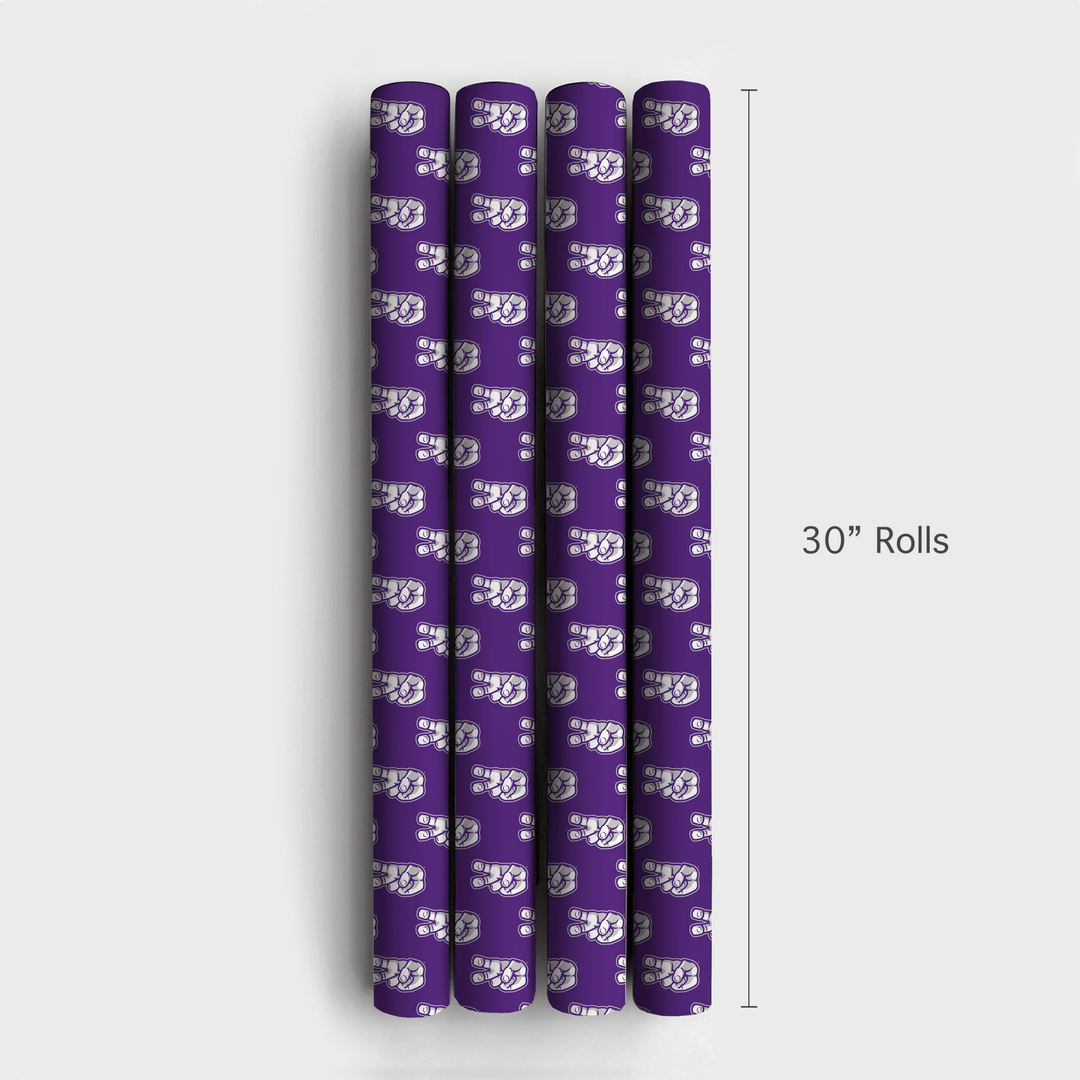 TCU Frog Hand - Wrapping Paper - Aspen & Arlo