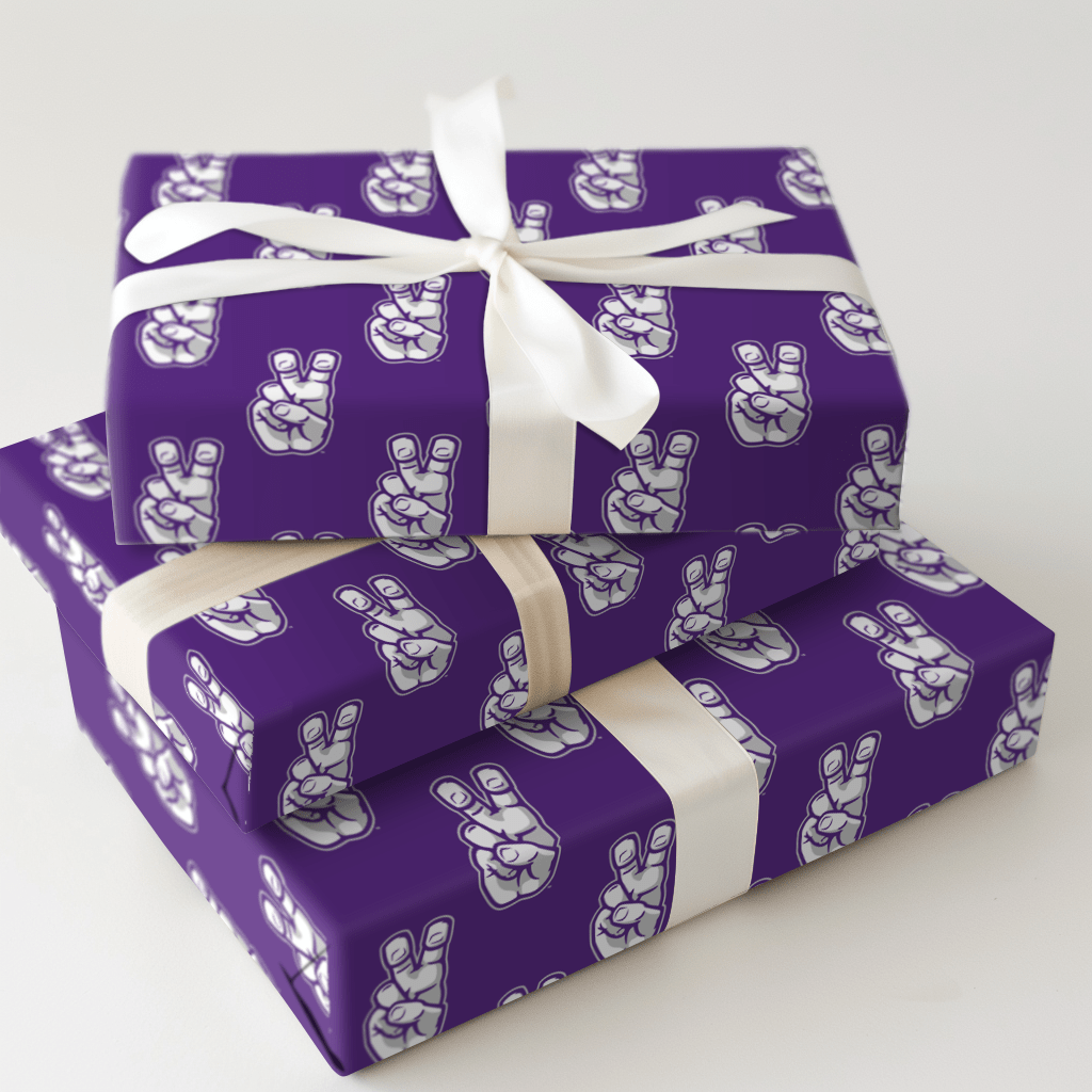 TCU Frog Hand - Wrapping Paper - Aspen & Arlo