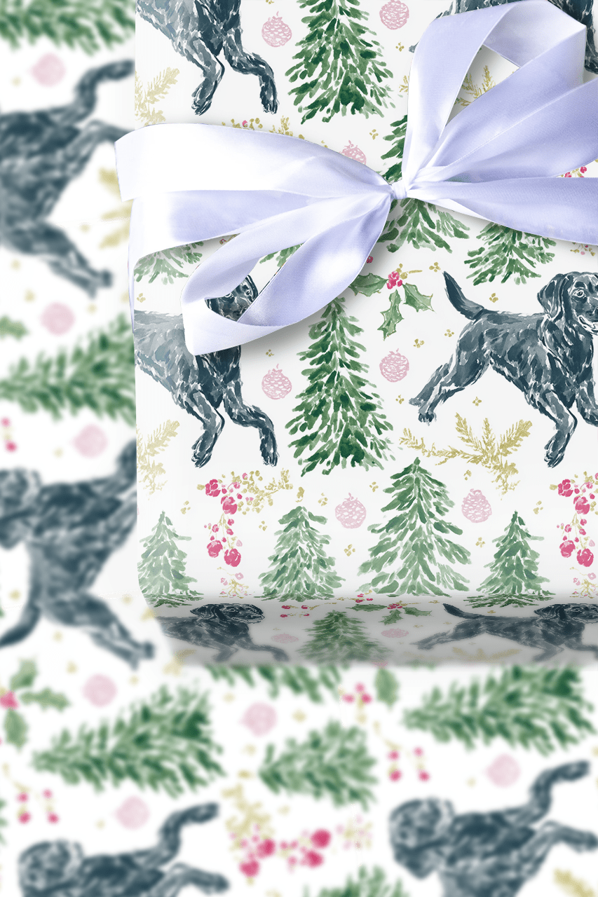 Paw - liday Cheer - Wrapping Paper - Aspen & Arlo