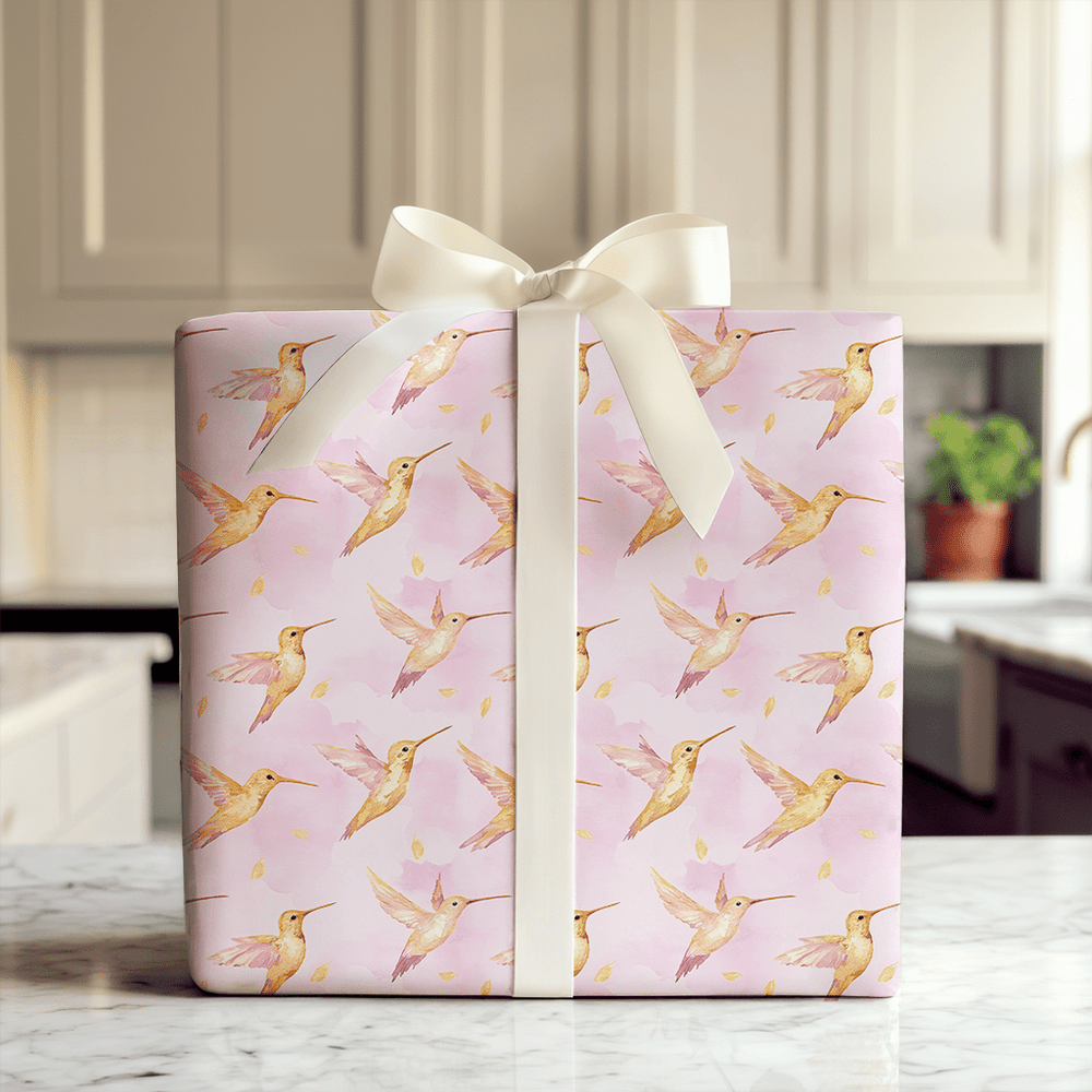 Humming Pink - Wrapping Paper - Aspen & Arlo