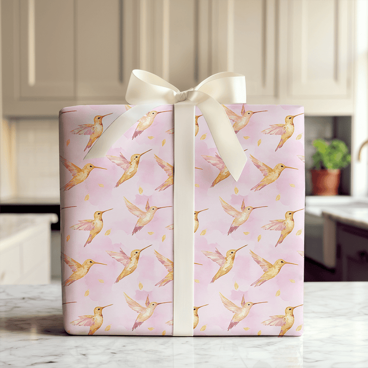 Humming Pink - Wrapping Paper - Aspen & Arlo
