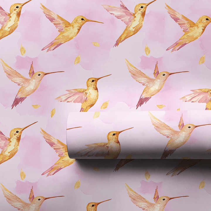 Humming Pink - Wrapping Paper - Aspen & Arlo