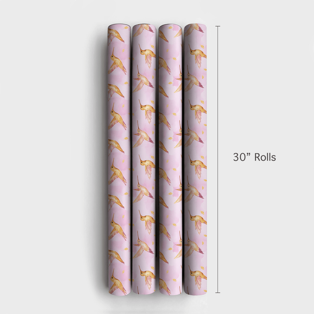Humming Pink - Wrapping Paper - Aspen & Arlo