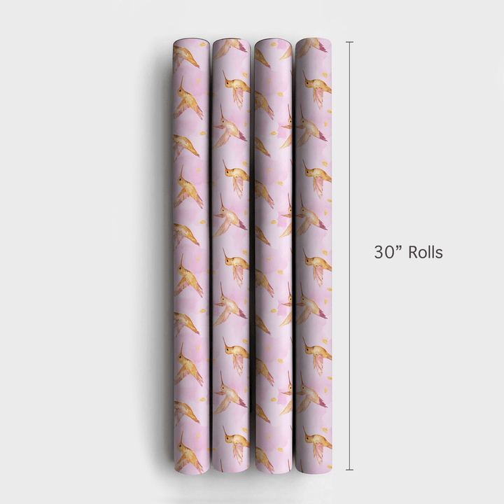 Humming Pink - Wrapping Paper - Aspen & Arlo