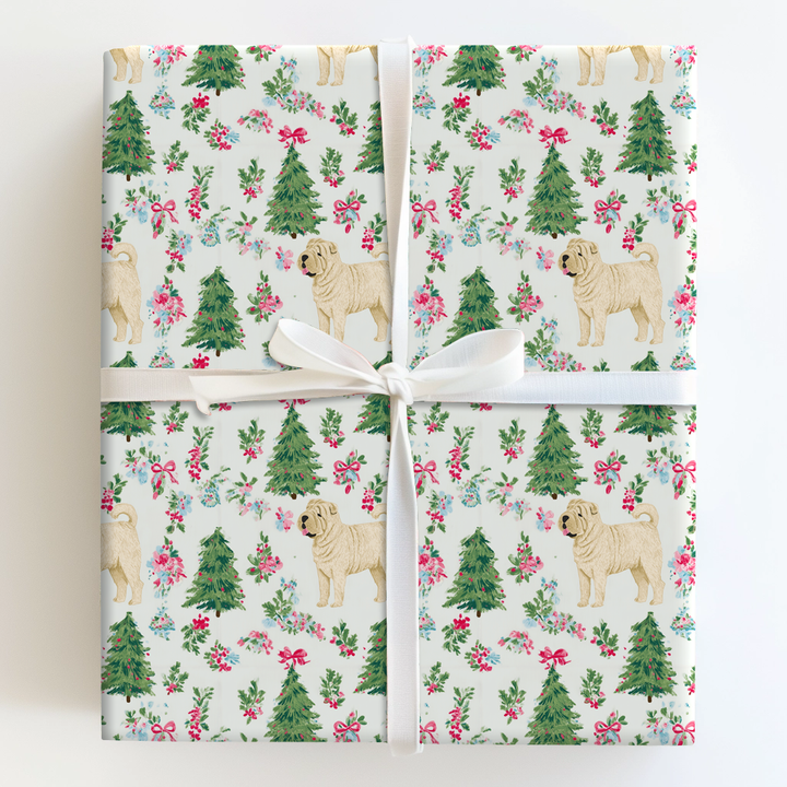Merry Berry Floral Shar-Pei