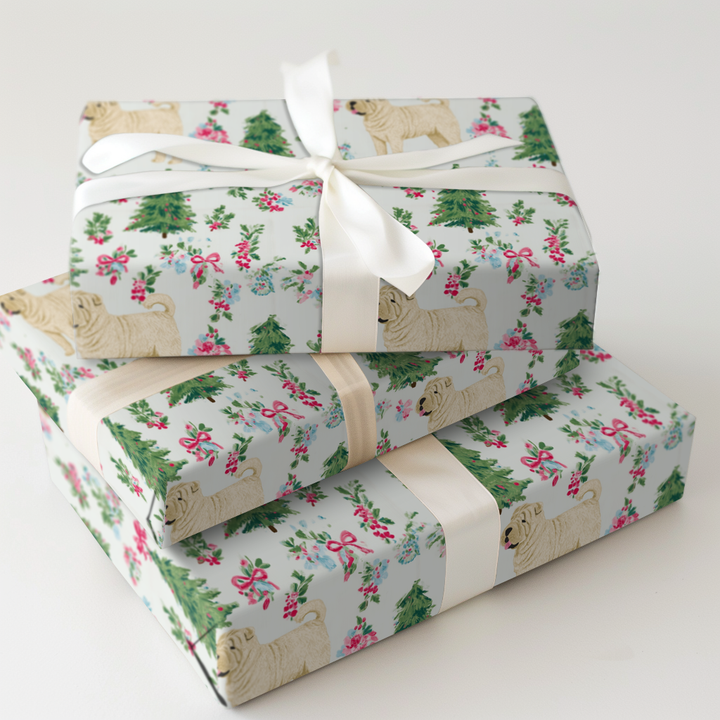 Merry Berry Floral Shar-Pei