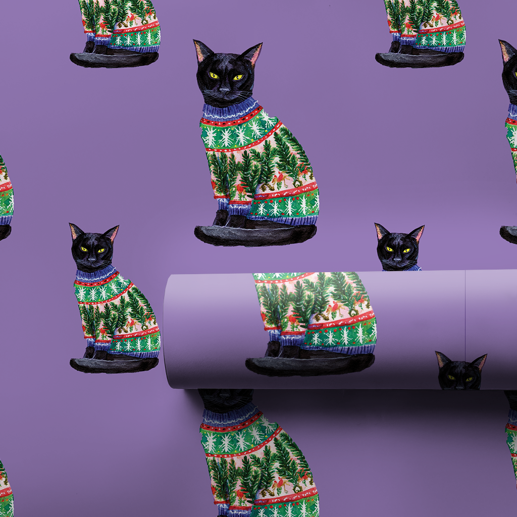 Black Cat Pine Sweater