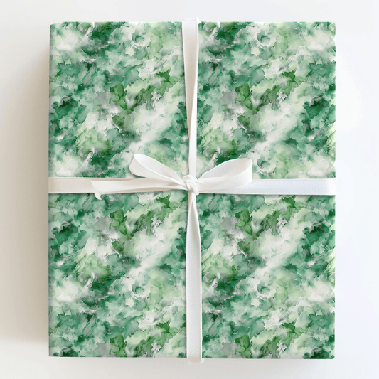Green Grass Swirls - Wrapping Paper - Aspen & Arlo