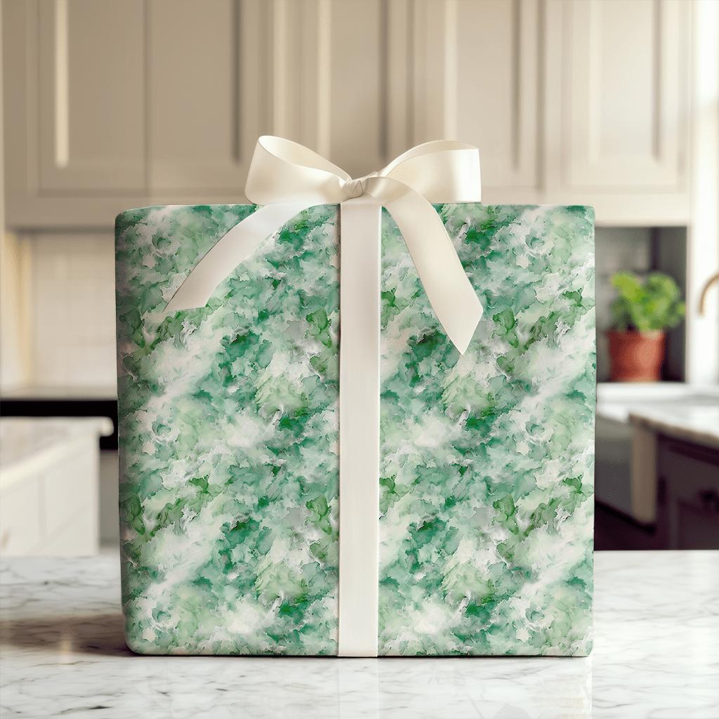 Green Grass Swirls - Wrapping Paper - Aspen & Arlo