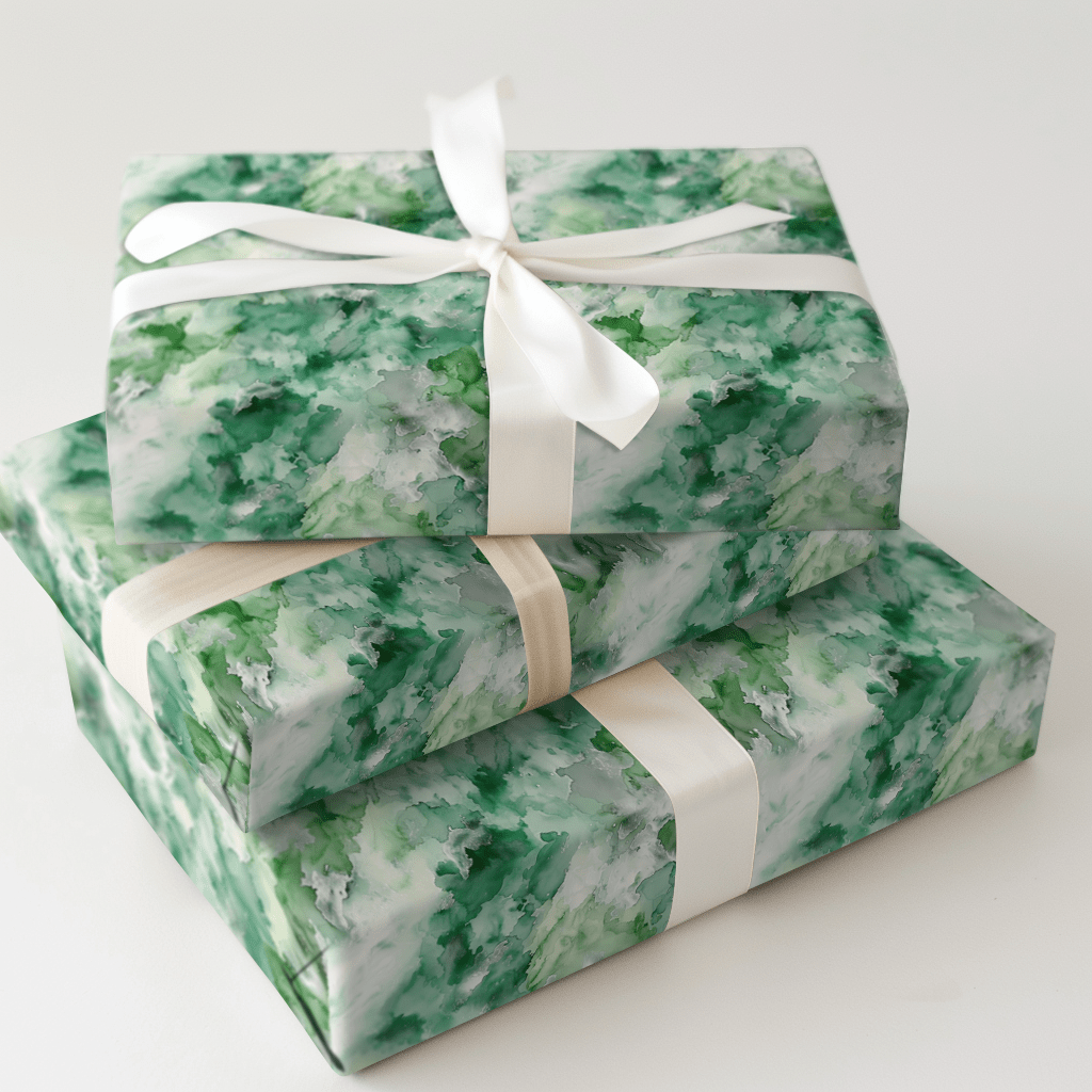 Green Grass Swirls - Wrapping Paper - Aspen & Arlo