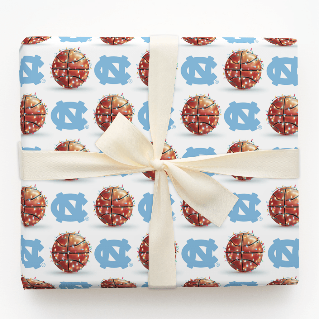 Carolina Holiday Hoops - Wrapping Paper - Aspen & Arlo