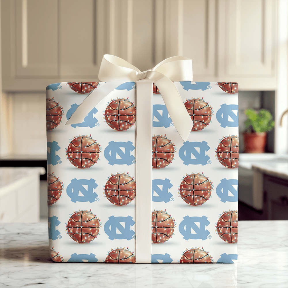 Carolina Holiday Hoops - Wrapping Paper - Aspen & Arlo