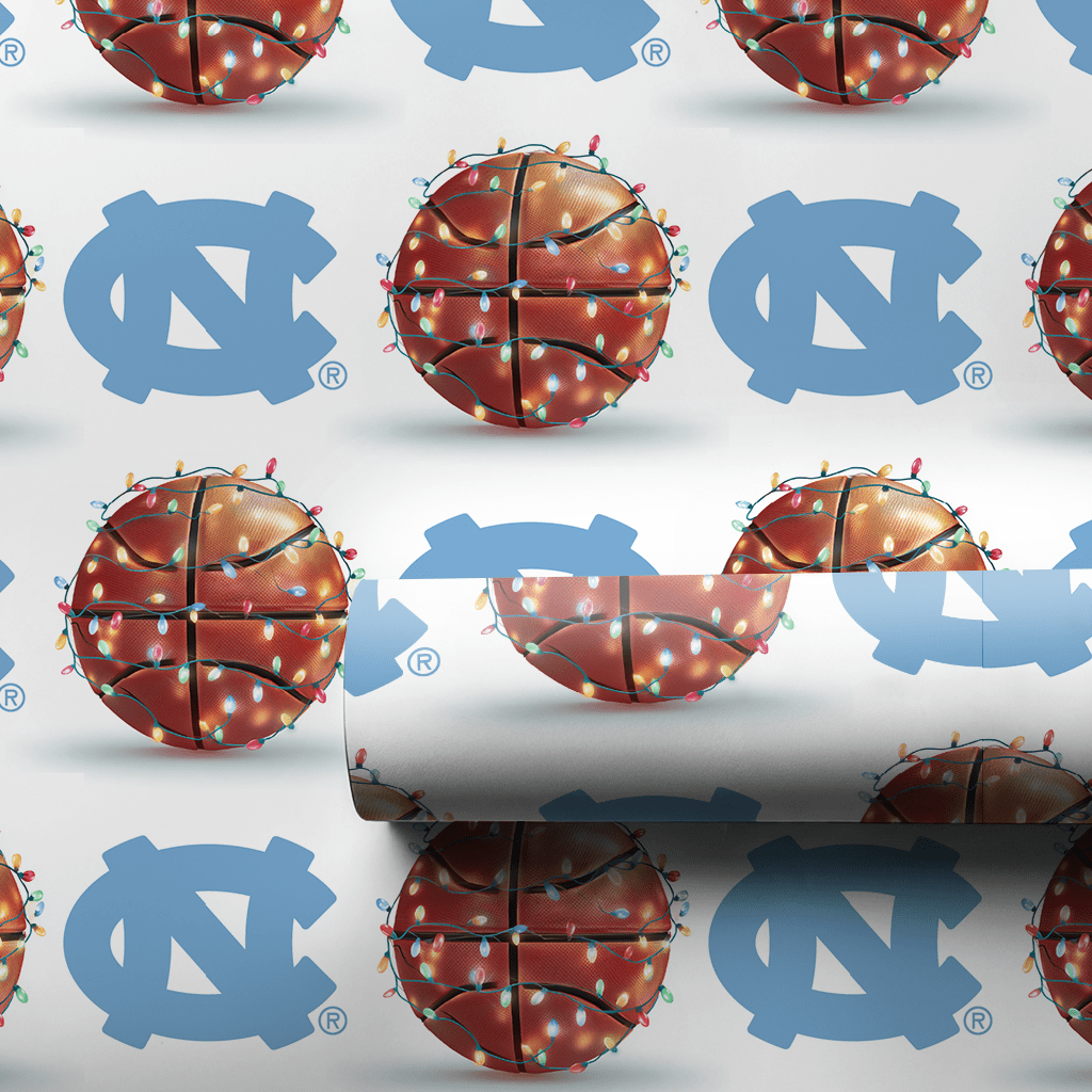 Carolina Holiday Hoops - Wrapping Paper - Aspen & Arlo
