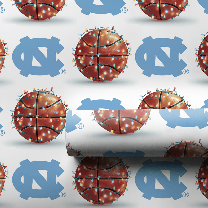 Carolina Holiday Hoops - Wrapping Paper - Aspen & Arlo