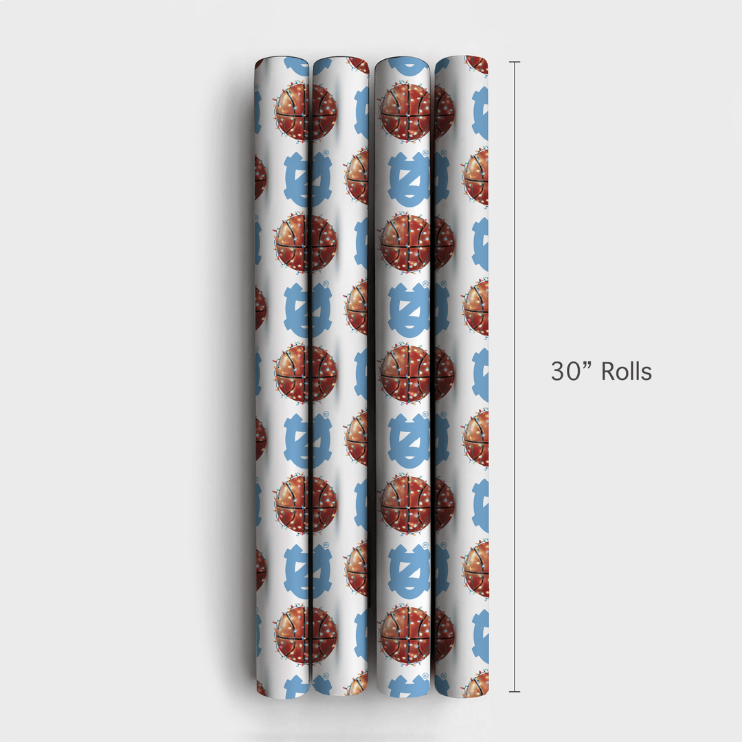 Carolina Holiday Hoops - Wrapping Paper - Aspen & Arlo