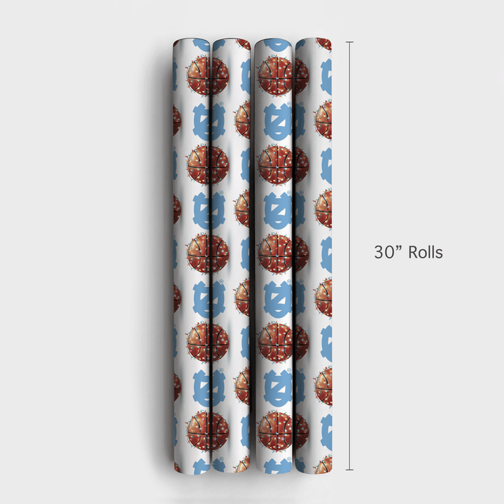 Carolina Holiday Hoops - Wrapping Paper - Aspen & Arlo