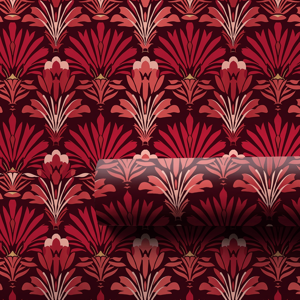 Crimson Palmette