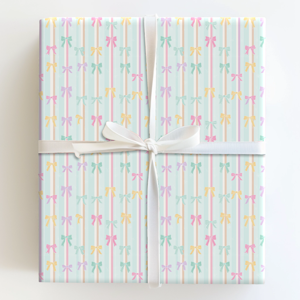 Pastel Bow Stripe