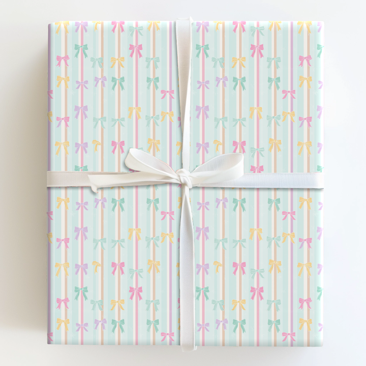 Pastel Bow Stripe