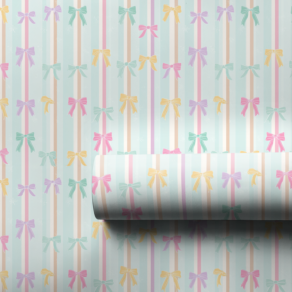 Pastel Bow Stripe