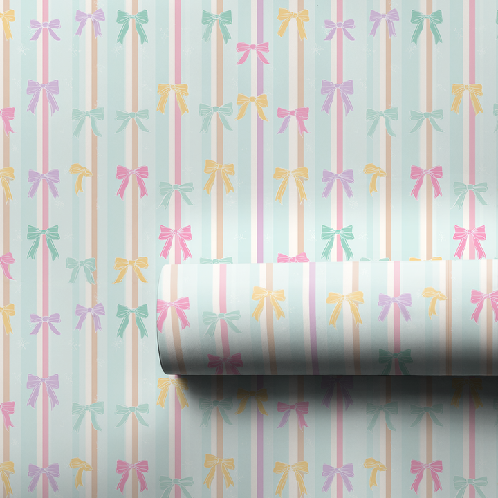 Pastel Bow Stripe