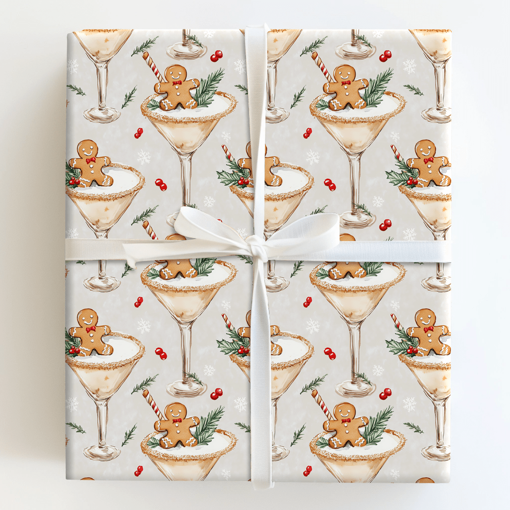 Gingerbread Sip - Wrapping Paper - Aspen & Arlo