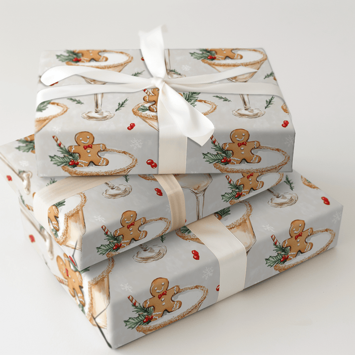 Gingerbread Sip - Wrapping Paper - Aspen & Arlo