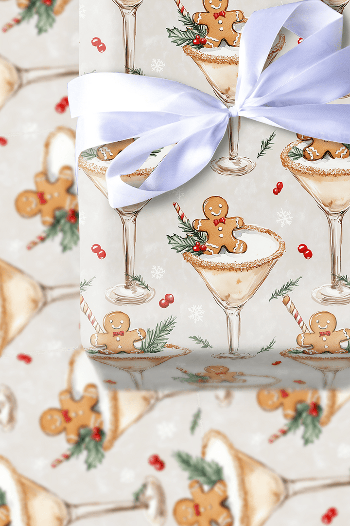 Gingerbread Sip - Wrapping Paper - Aspen & Arlo