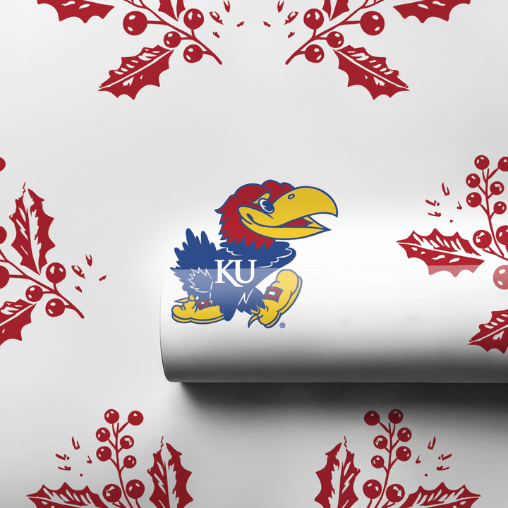 Jayhawks Holly - Wrapping Paper - Aspen & Arlo