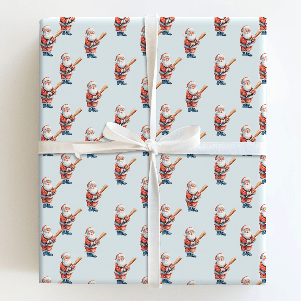 Santa Swings - Wrapping Paper - Aspen & Arlo