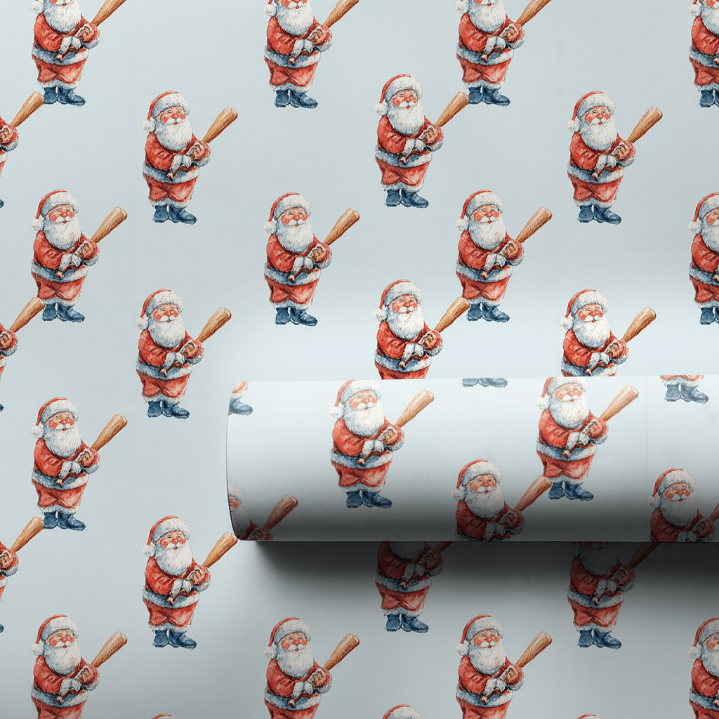 Santa Swings - Wrapping Paper - Aspen & Arlo