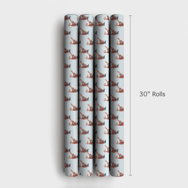 Santa Swings - Wrapping Paper - Aspen & Arlo