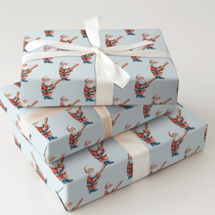 Santa Swings - Wrapping Paper - Aspen & Arlo