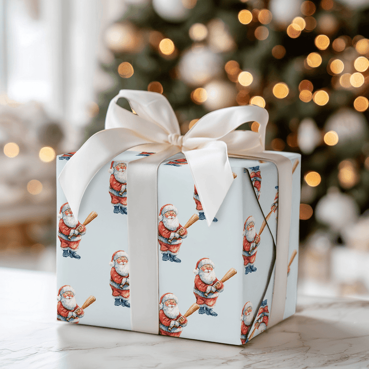 Santa Swings - Wrapping Paper - Aspen & Arlo