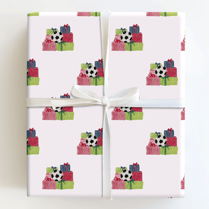 Soccer And Gifts - Wrapping Paper - Aspen & Arlo