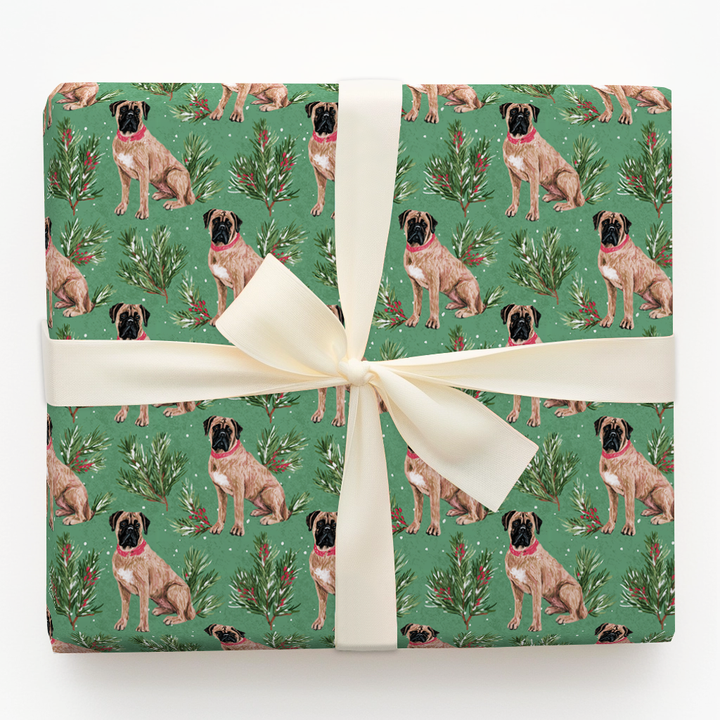 Bullmastiff Whimsical Green