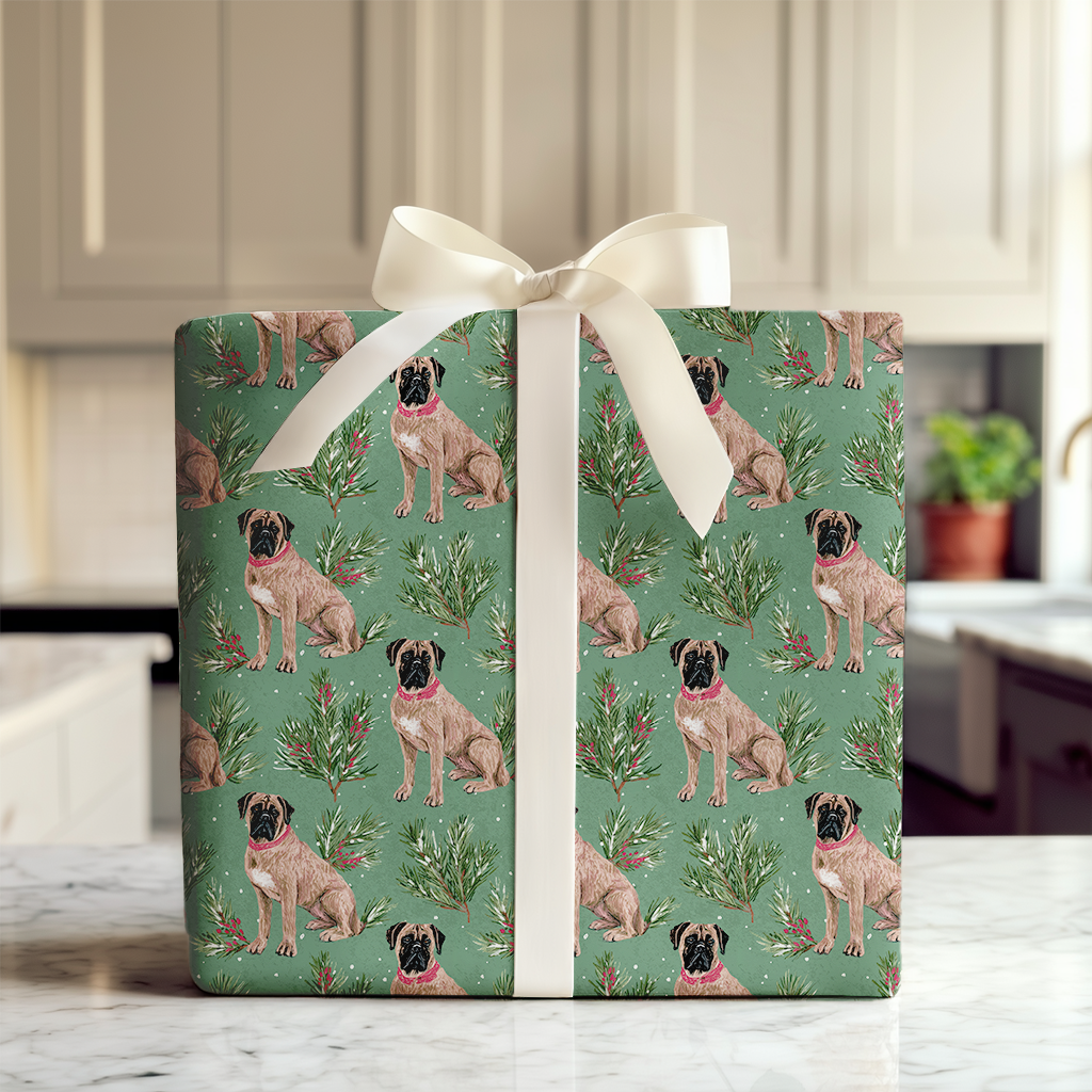 Bullmastiff Whimsical Green
