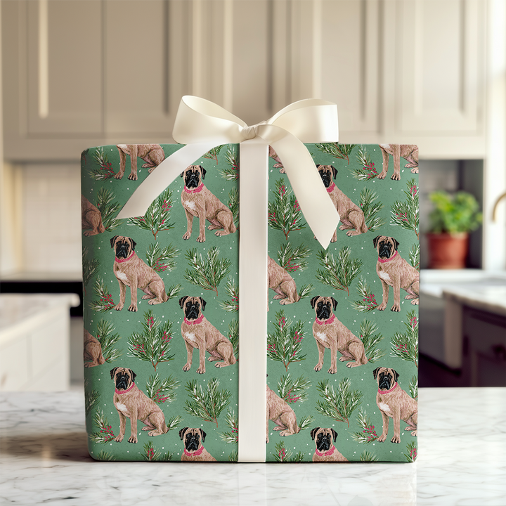 Bullmastiff Whimsical Green