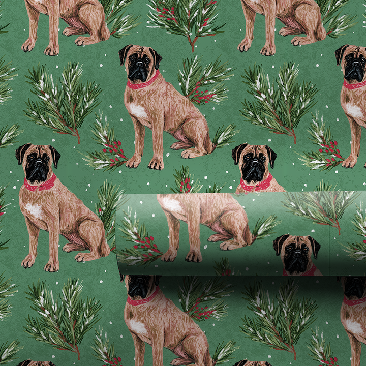 Bullmastiff Whimsical Green