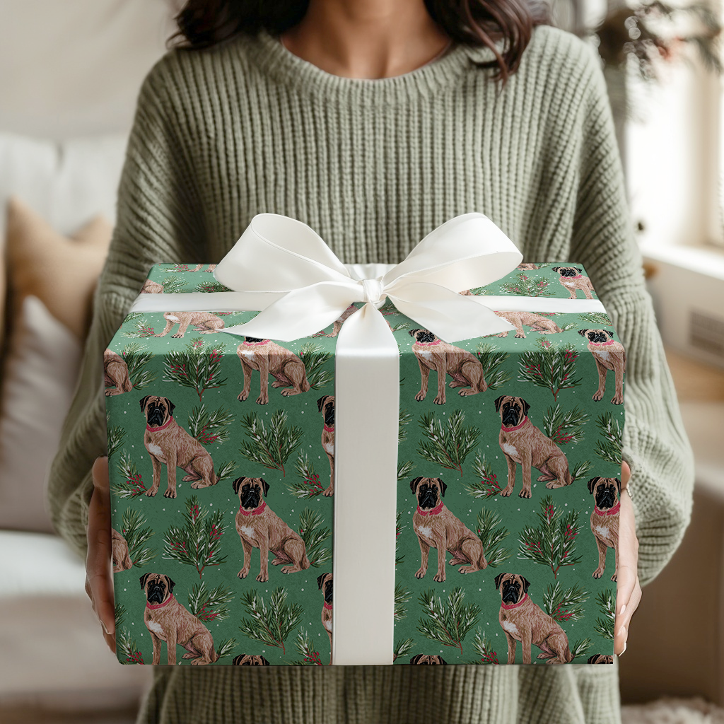 Bullmastiff Whimsical Green