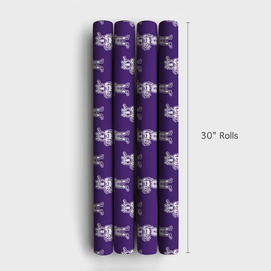 TCU Baseball Frog - Wrapping Paper - Aspen & Arlo