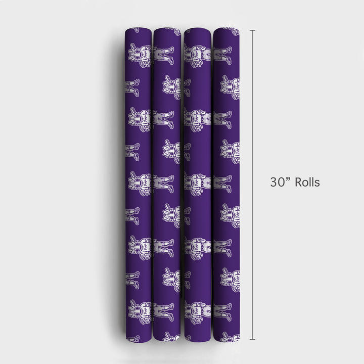 TCU Baseball Frog - Wrapping Paper - Aspen & Arlo
