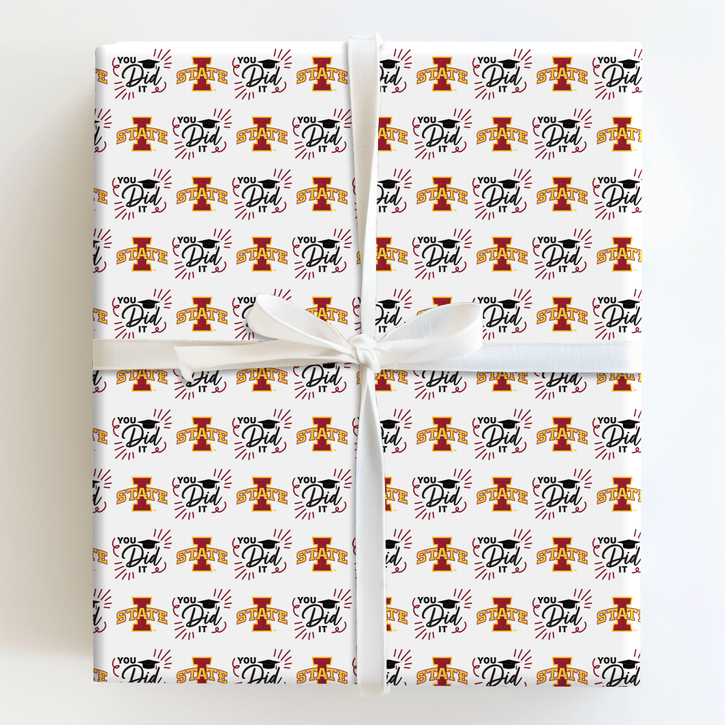 You Did It Iowa State - Wrapping Paper - Aspen & Arlo