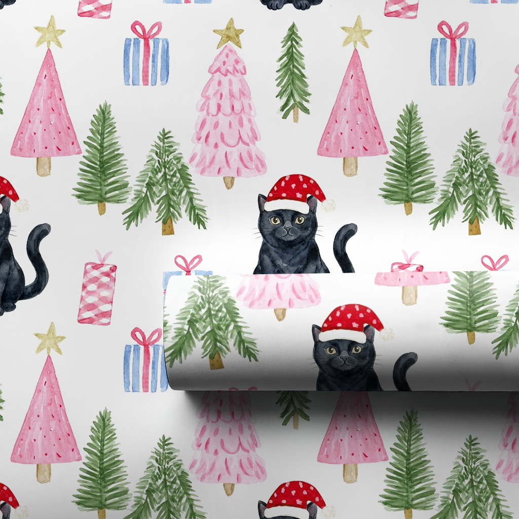 Black Cat at Christmas